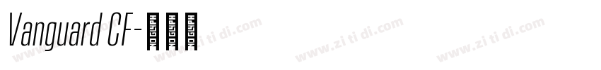 Vanguard CF字体转换